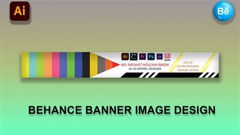 How to Make Behance Banner Design || Behance Banner Size || Behance New Look || illustrator ...