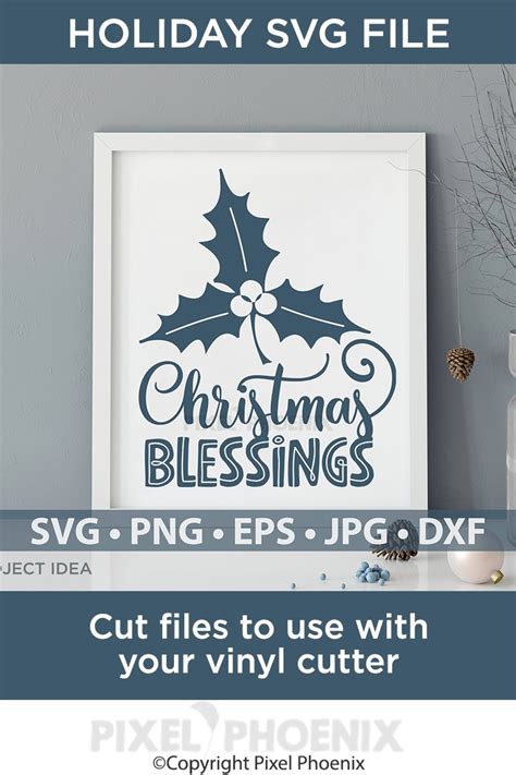 Christmas Blessings SVG, Christmas SVG, Xmas SVG