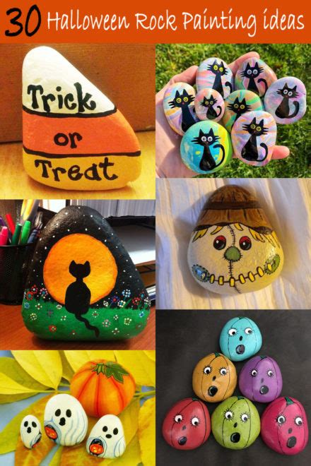 30 Best Halloween Rock Painting Ideas - Cute and Simple Images