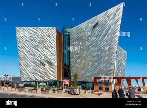 Titanic Belfast Exhibition and Visitor Centre in Titanic Quarter, Belfast, Northern Ireland, UK ...