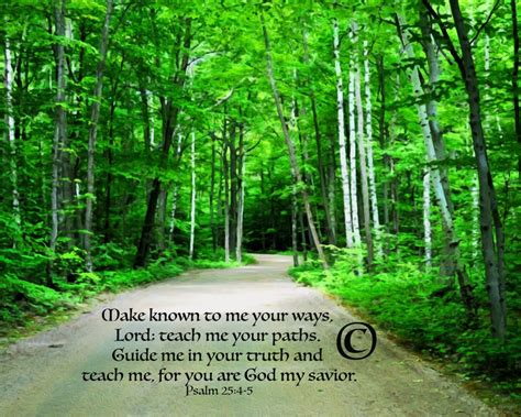 Psalm 25:4-5 Green path Bible verse Wall art Digital Print | Etsy