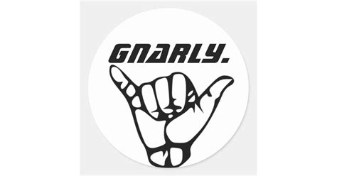 Gnarly sticker | Zazzle