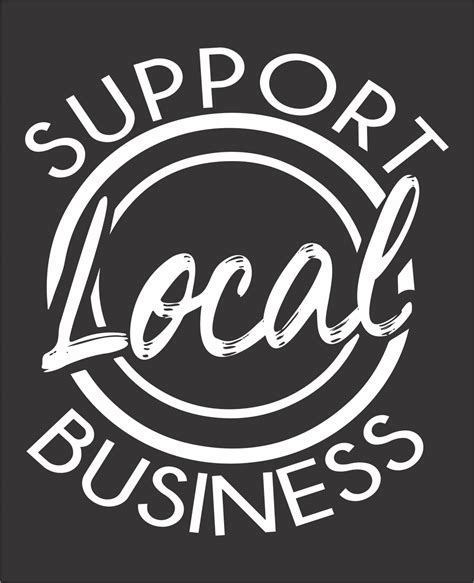 Support Local Business Vinyl Decal | Etsy