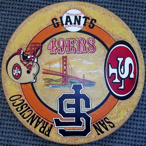 Hand Made San Francisco Sports Teams Lazy Suzan by Arttile2000 ...