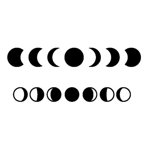 Moon Phases SVG Cut Files