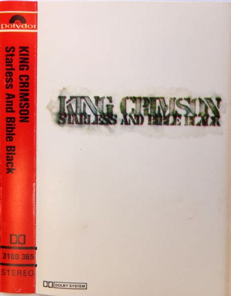 King Crimson – Starless And Bible Black (Cassette) - Discogs