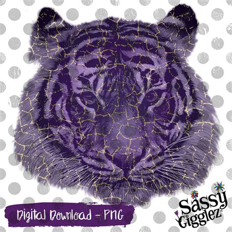 Tiger, Purple & Gold, LSU Football, Digital Download, PNG - Etsy