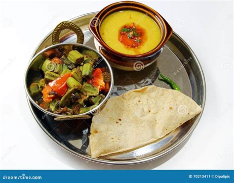 Indian vegetarian platter stock image. Image of platter - 70213411