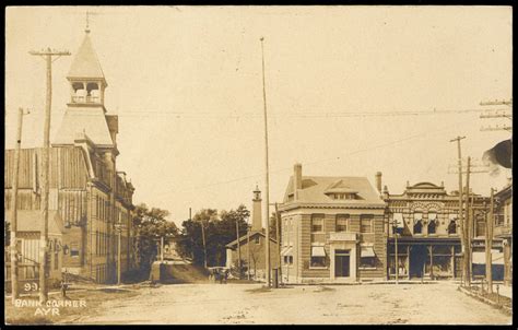 1910s Ayr, Ontario street view (Waterloo county). - Longley Auctions