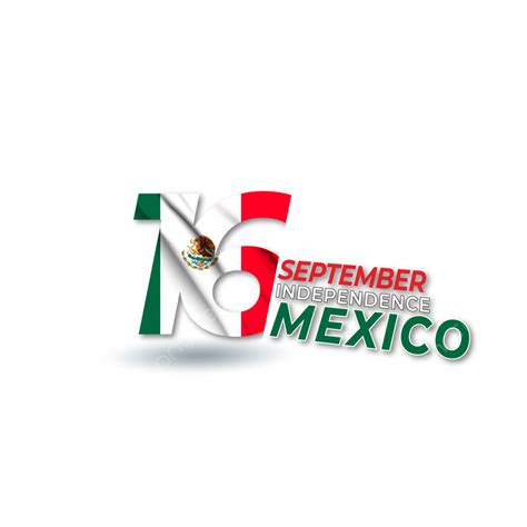 16 Th September For Mexico Independence Day Free, Mexico, Flag, Independence PNG and Vector with ...