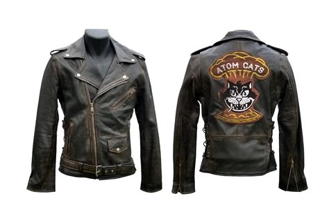 Genuine Leather Greaser Jacket for Men & Women-Screen Accurate - Etsy ...