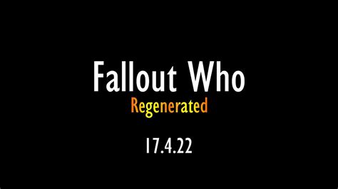 Fallout Who: Regenerated - Trailer - YouTube