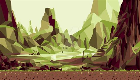 Low poly - Landscape by SkinOfAlien on DeviantArt