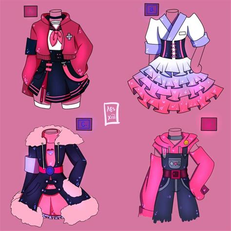 outfit ideas! | Clothing design sketches, Drawing anime clothes, Fashion design drawings