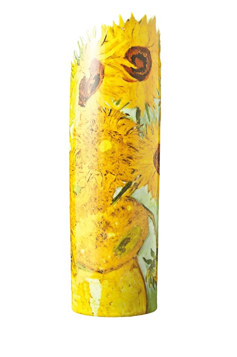 Sunflowers Vase by Van Gogh – Silhouette d’art by John Beswick - Purple Holly