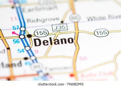 Delano California Usa On Map Stock Photo 796082995 | Shutterstock