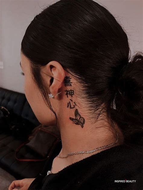 29 Coolest Neck Tattoos For Women, Simple and Bold - Inspired Beauty ...