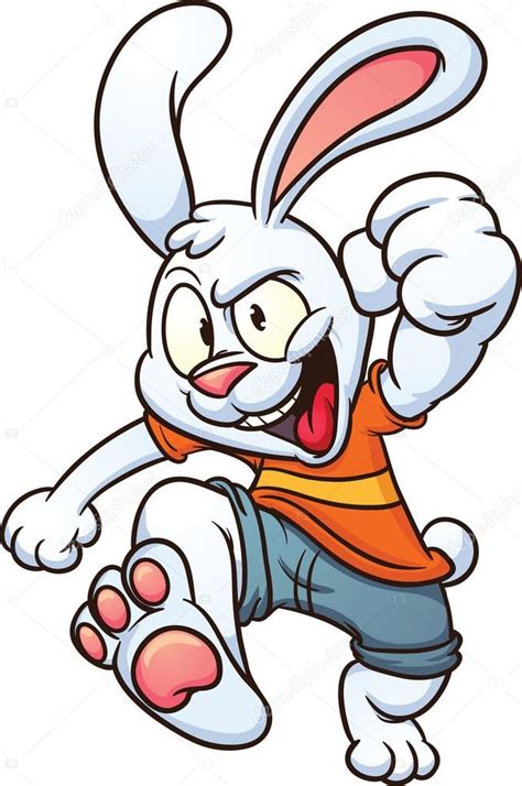 Cartoon white rabbit — Stock Vector © memoangeles #12029010