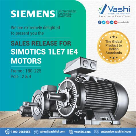 Siemens IE4 Motors Dealer In India, Vashi Integrated Solutions