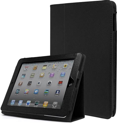 Amazon.com: iPad 1 Case, Bastex Folio Synthetic Leather Case Cover with Built-in Stand for Apple ...