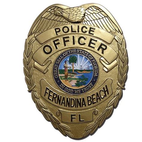 US State of Florida, City of Ferdandina Police Department Badge ...