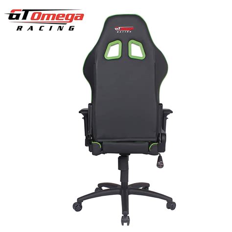 Gt Omega GT Omega PRO Racing Office Chair Black/Green Next Leather (120Kg / 18.89 Stone Maximum ...