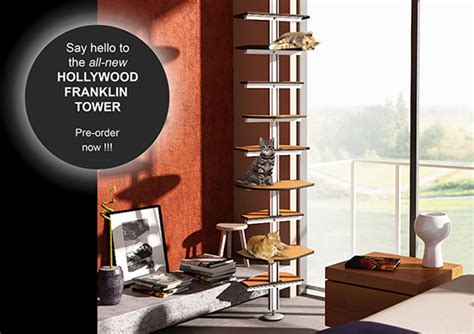 New Hollywood Franklin Cat Tower Uses Ikea Elvarli System to Create a ...
