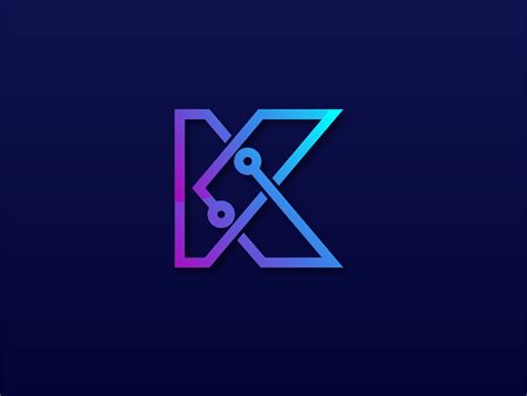 Letter K - Network Technology 3D by agnyhasyastudio on Dribbble