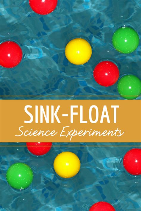 Sink or Float Experiment - Sinking & Floating Objects | HST | Sink or ...