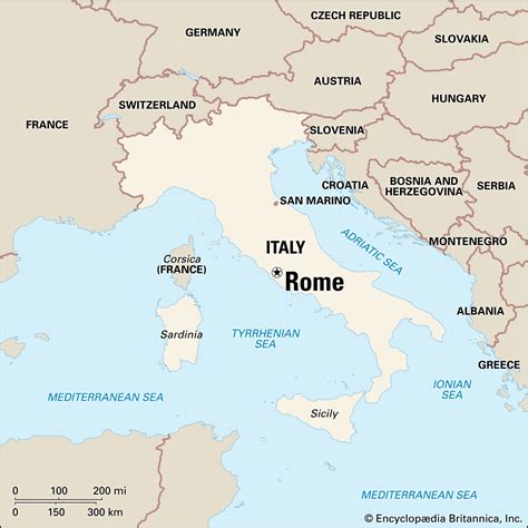 Rome Italy Europe Map - Domini Hyacintha