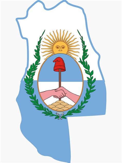 "Flag Map of the Mendoza Province" Sticker for Sale by abbeyz71 | Redbubble