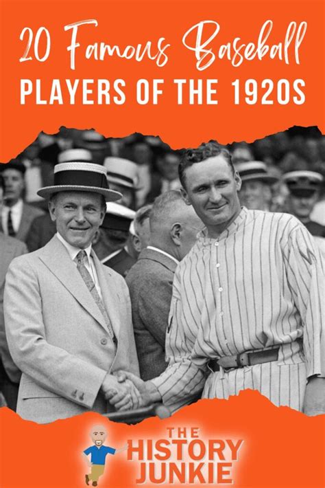 20 Famous Baseball Players in the 1920s - The History Junkie