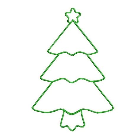 Christmas Tree Outline - ClipArt Best