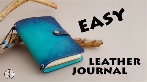 How to make a leather notebook cover | DIY Leather Journal cover | PDF Pattern - YouTube