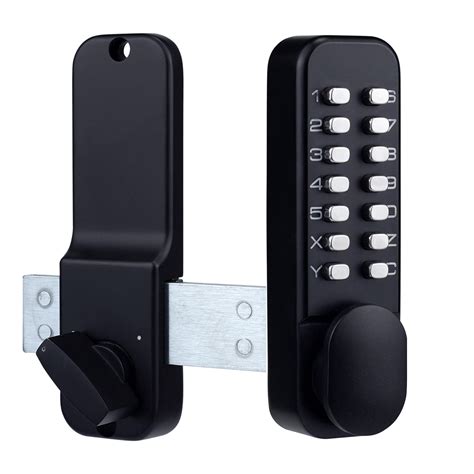 Stainless Steel 100% Mechanical Keyless Entry Door Lock with Keypads ...