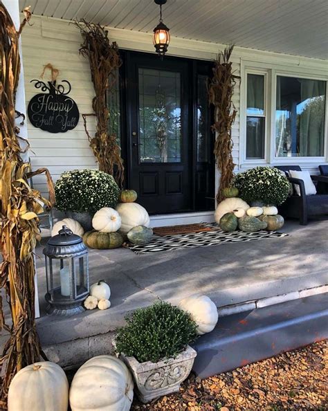 20+ Dreamy Ideas For Decorating Your Front Porch For Fall Outside Fall Decorations, Fall Front ...