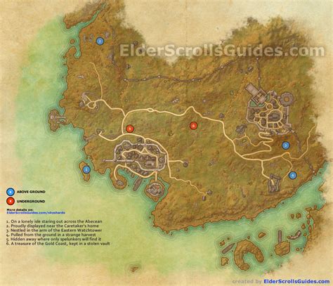 Gold Coast Skyshards Map | Elder Scrolls Online Guides