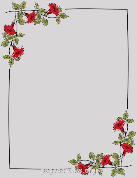 a4 size paper border designs free download - Google Search | Flower border, Page borders design ...