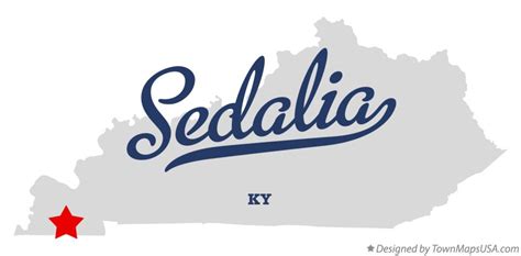 Map of Sedalia, KY, Kentucky