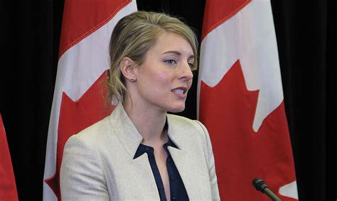 The Minister of Foreign Affairs of Canada, Melanie Joly expresses ...