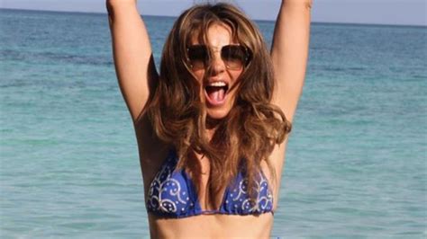 Elizabeth Hurley celebrates her 58th birthday in a bikini, unveils ...