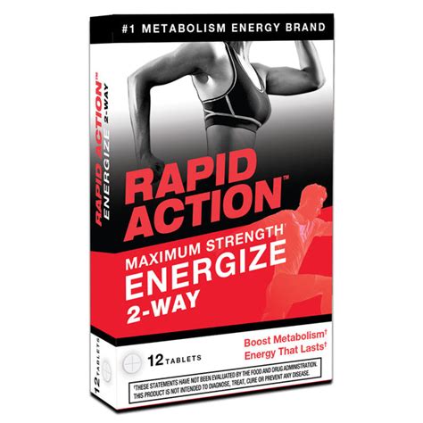 ENERGIZE Energy Pills - Fat Burning Supplement (12 Tabs) – Rapid Action Nutrition