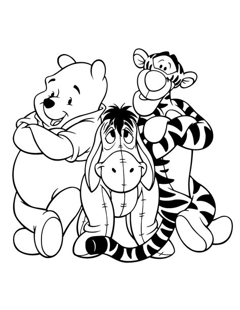 Disney Colouring Pages Winnie The Pooh - Coloring Page