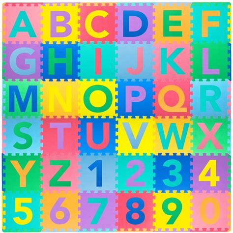 Official online store 36 Tiles Kid's Puzzle Exercise Play Mat with EVA Foam Interlocking Tiles ...