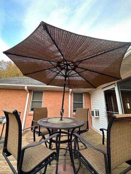 7pc outdoor patio set with umbrella - SOLDasap LLC