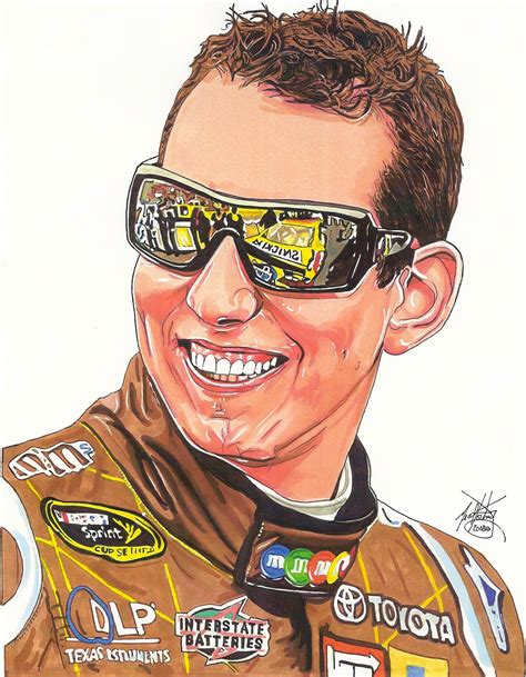 This is an illustraton I did for my Nascar series of Nascar driver Kyle ...