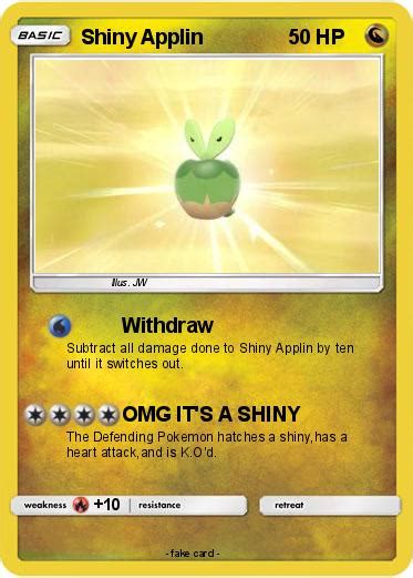 Pokémon Shiny Applin - Withdraw - My Pokemon Card