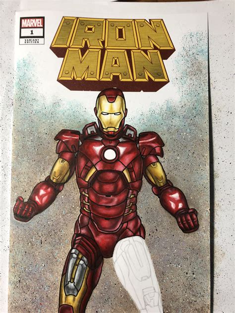 Iron Man Comic Cover Design