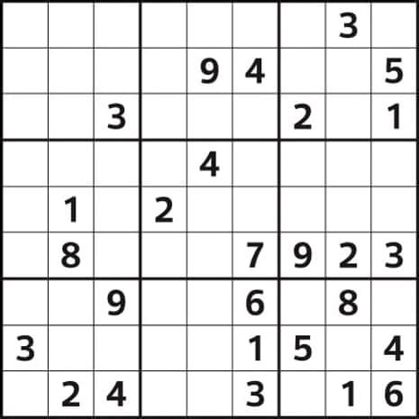 Observer sudoku | Life and style | The Guardian