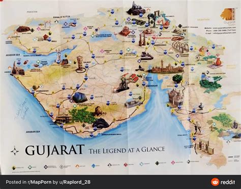 Gujarat tourism map : r/gujarat